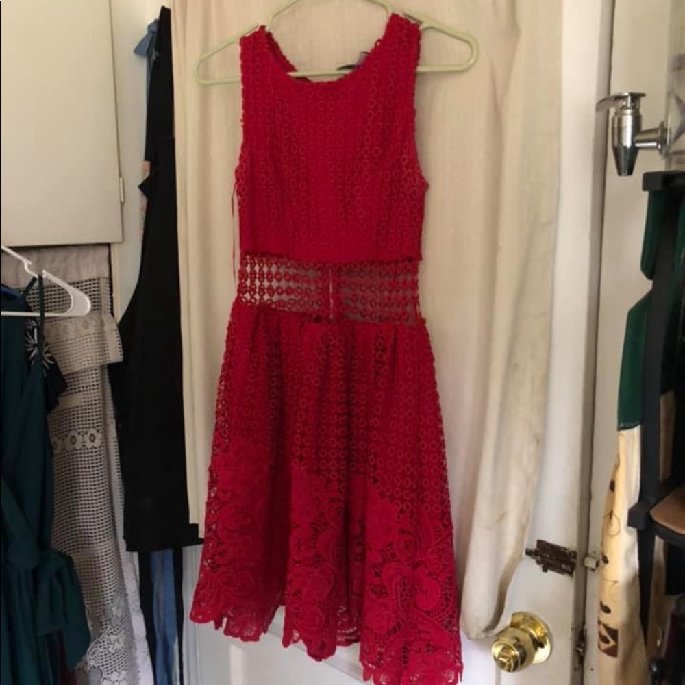 Red dress